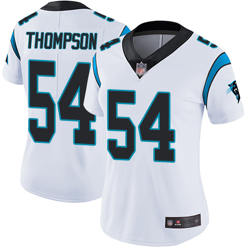 Carolina Panthers Limited White Women Shaq Thompson Road Jersey NFL Football #54 Vapor Untouchable->youth nfl jersey->Youth Jersey